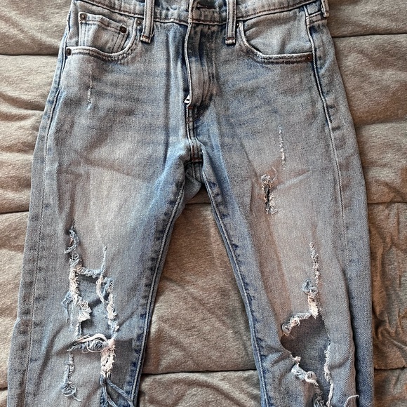 Levi 505 High Rise Straight Leg Jeans - Picture 3 of 6
